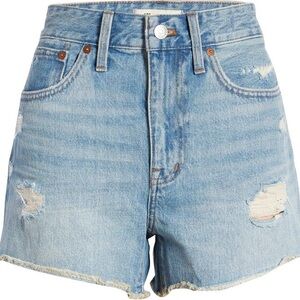 Madewell Relaxed Destructed Edition Denim Shorts